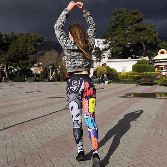 •Do you Anime?•Print Active Wear Leggings - Picture 5 of 5